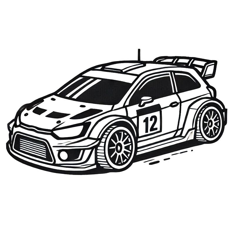 Auto da Corsa per Bambini di 5 Anni da colorare