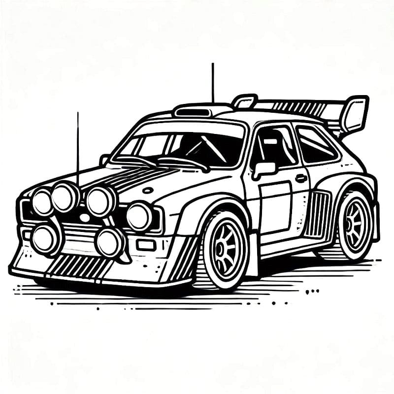 Auto da Corsa per Bambini di 6 Anni da colorare