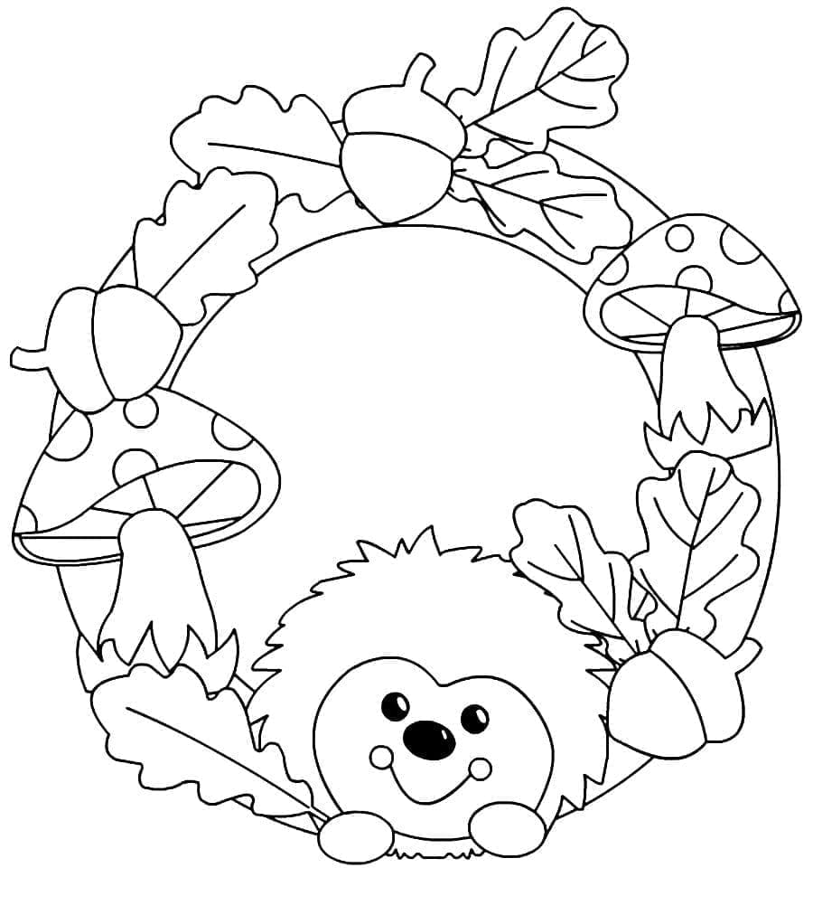 Autunno Stampabile a Costo Zero da colorare