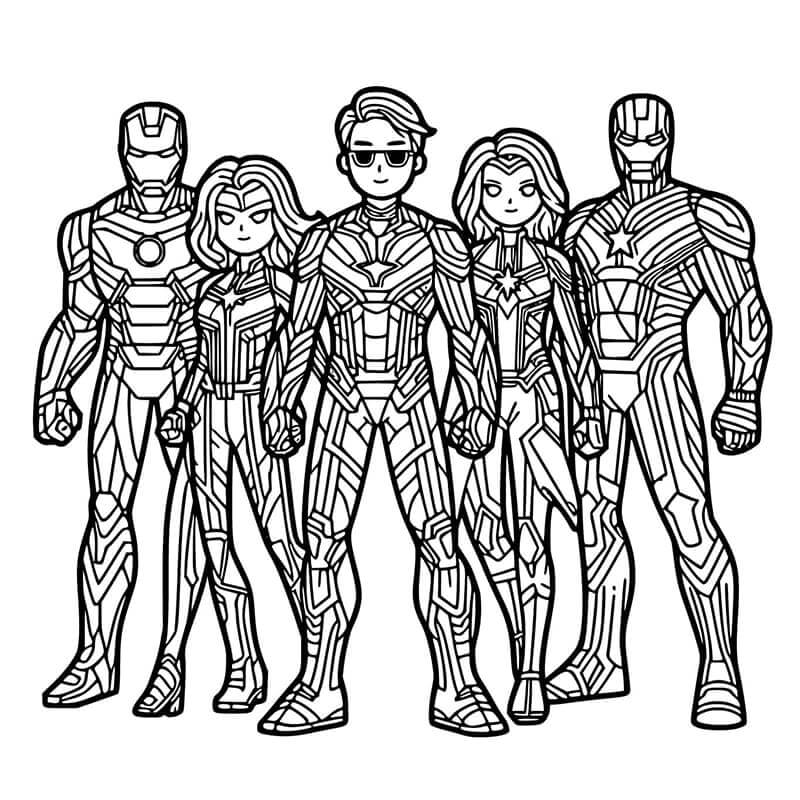 Avengers Gratis Stampabili da colorare