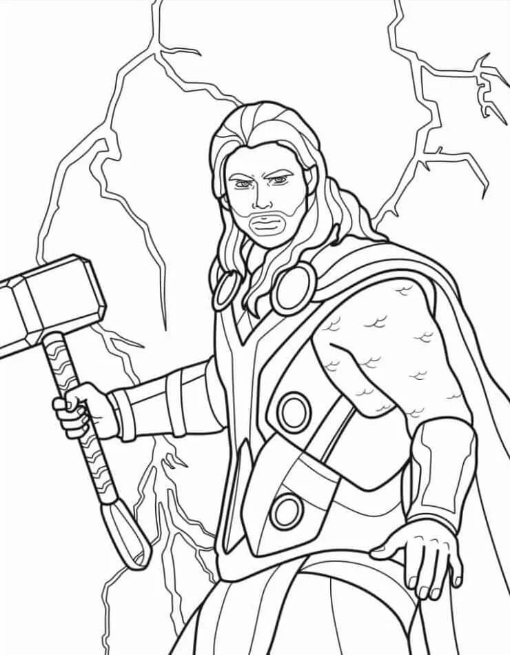 Avengers Stampabili Gratis da colorare