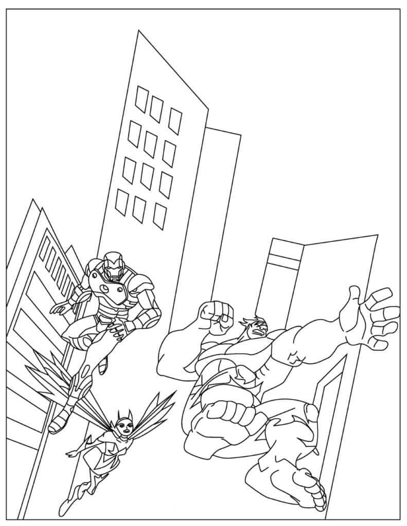 Avengers a Costo Zero da colorare