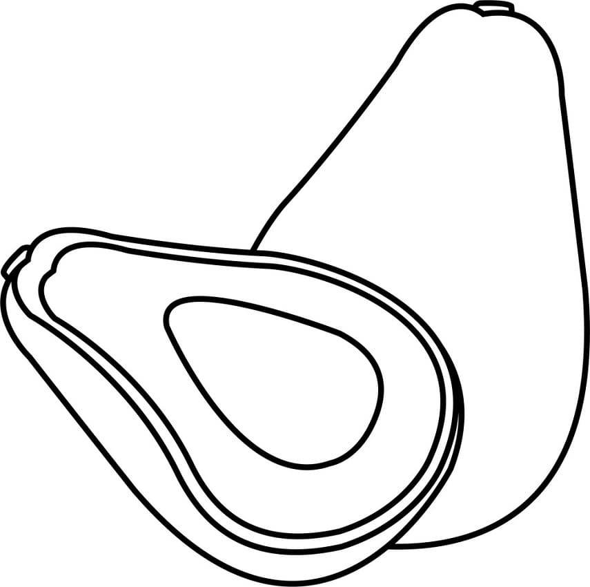 Avocado a Costo Zero da colorare