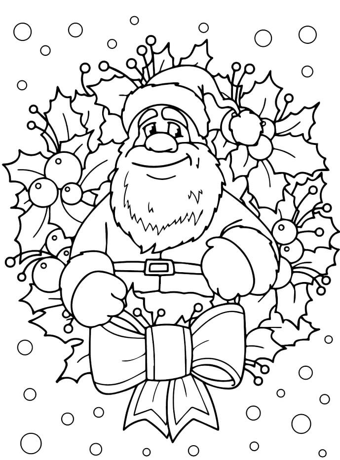 Babbo Natale (3) da colorare