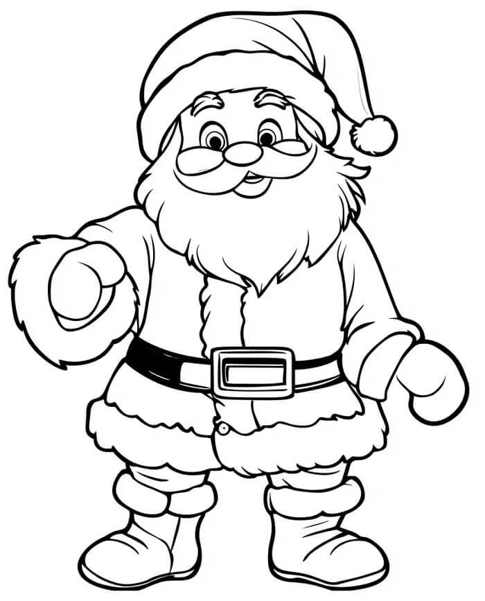 Babbo Natale (5) da colorare