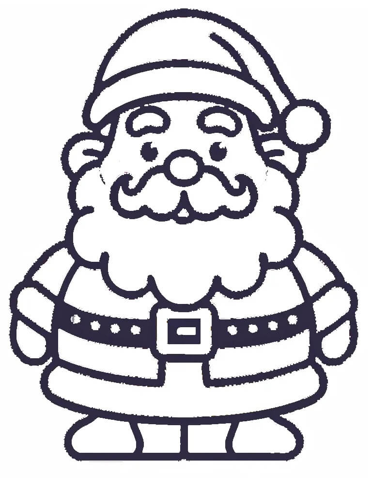 Babbo Natale (7) da colorare