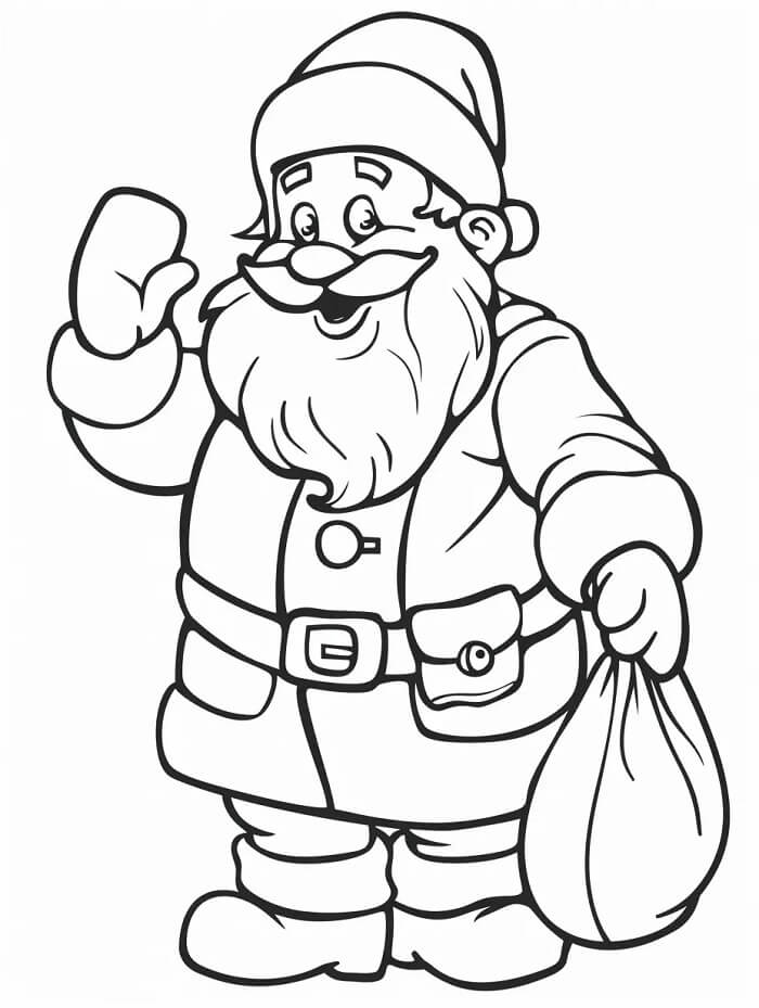 Babbo Natale (9) da colorare