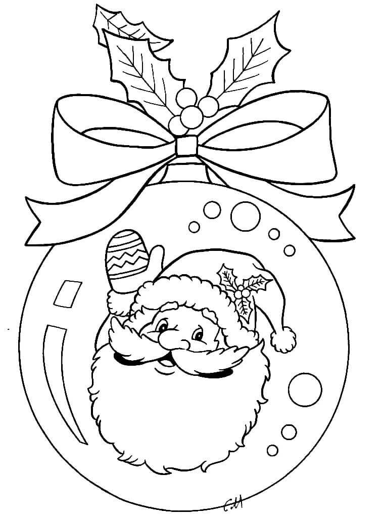 Babbo Natale Carino da colorare