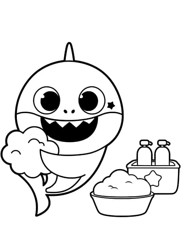 Baby Shark (7) da colorare