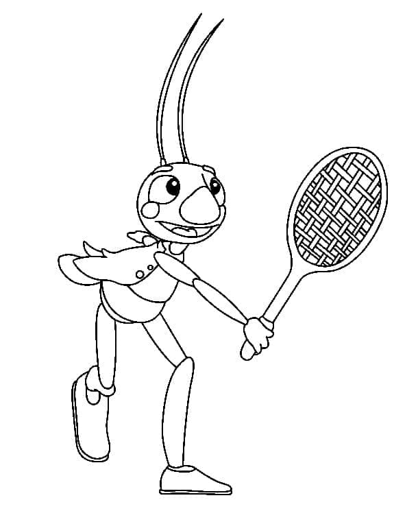 Badminton Gratuita da Stampare da colorare