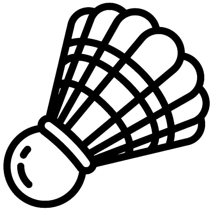 Badminton Gratuita per Bambini da colorare