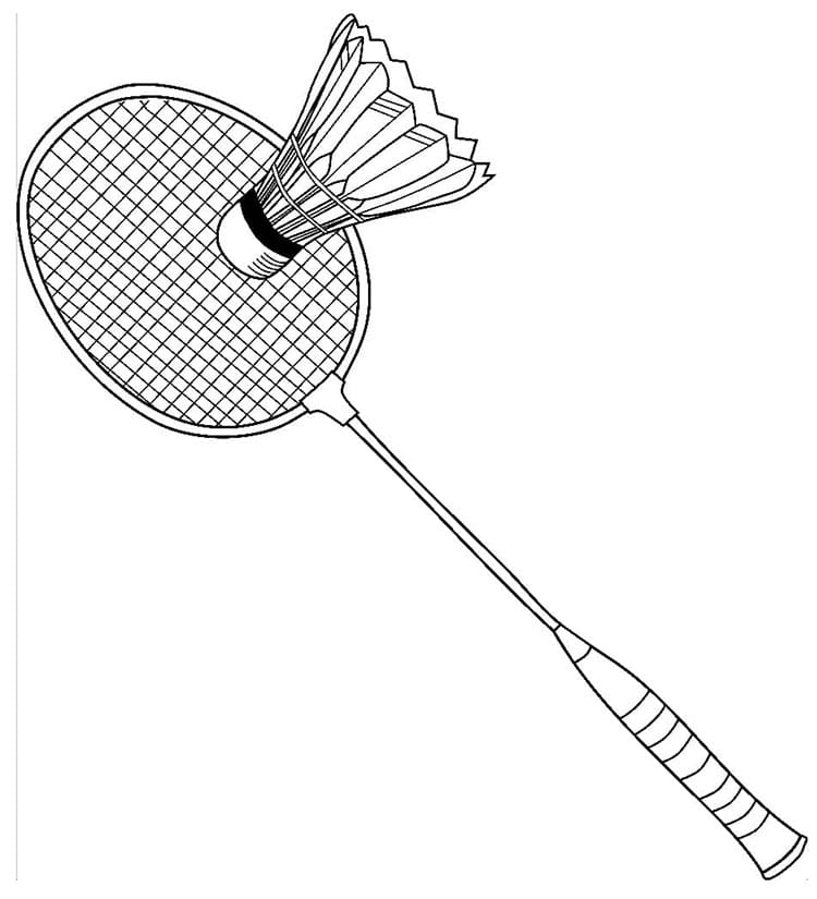 Badminton a Costo Zero da colorare