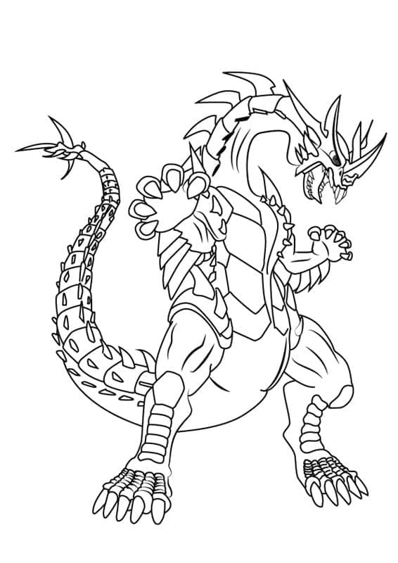 Bakugan Stampabile per Bambini da colorare