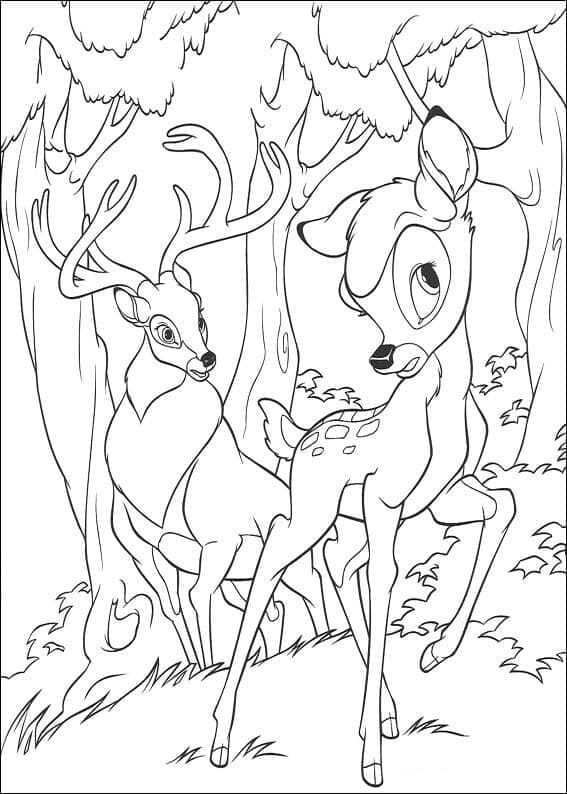 Bambi Disney da colorare
