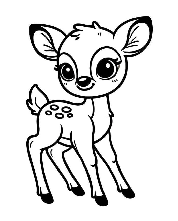 Bambi Gratuiti per Bambini da colorare