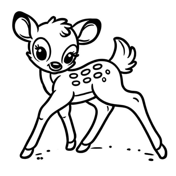 Bambi da colorare
