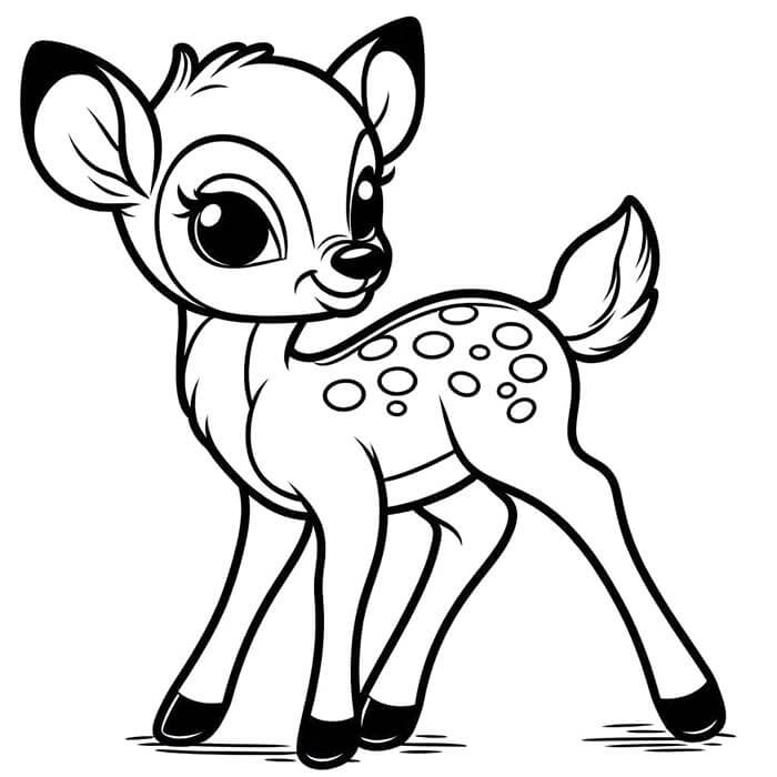 Bambi da Stampare da colorare