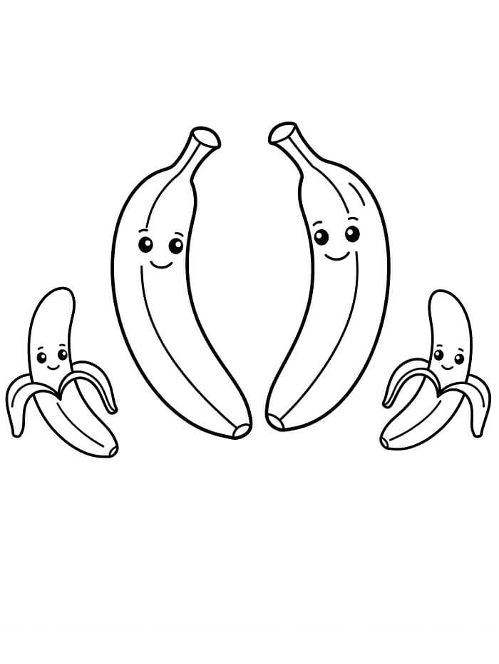 Banana Immagine Libera da colorare