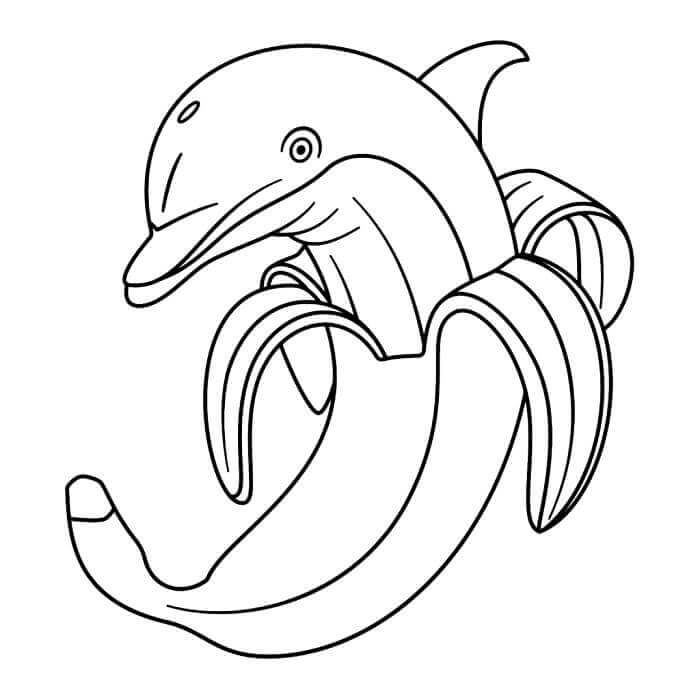 Bananita Dolfinita Italian Brainrot da colorare