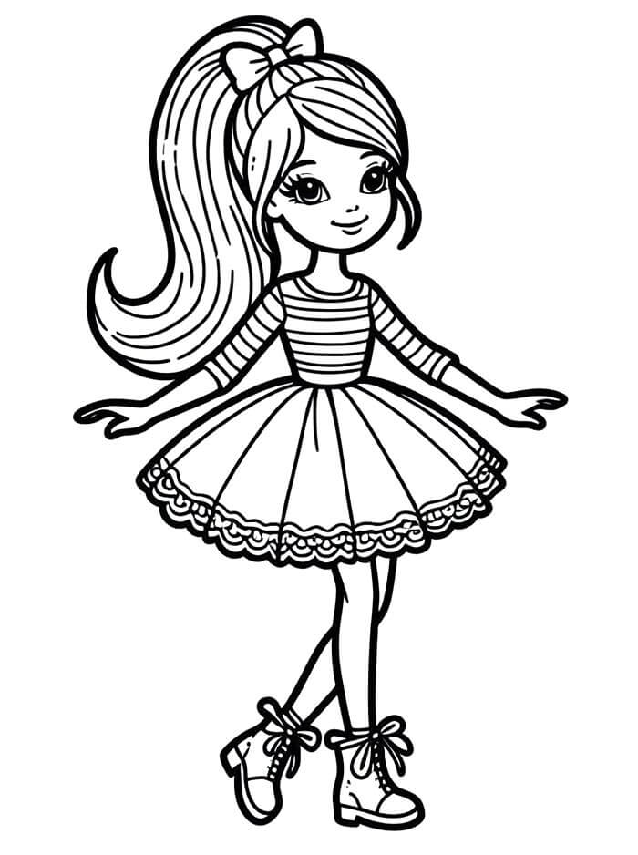 Barbie Gratis Stampabili da colorare