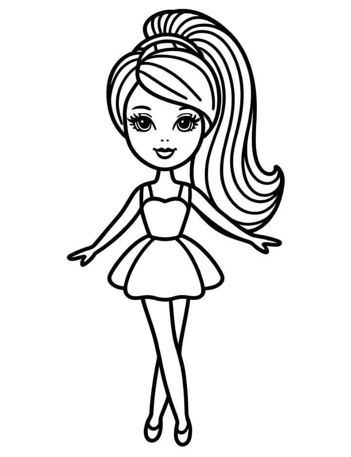 Barbie Gratuiti da Stampare da colorare
