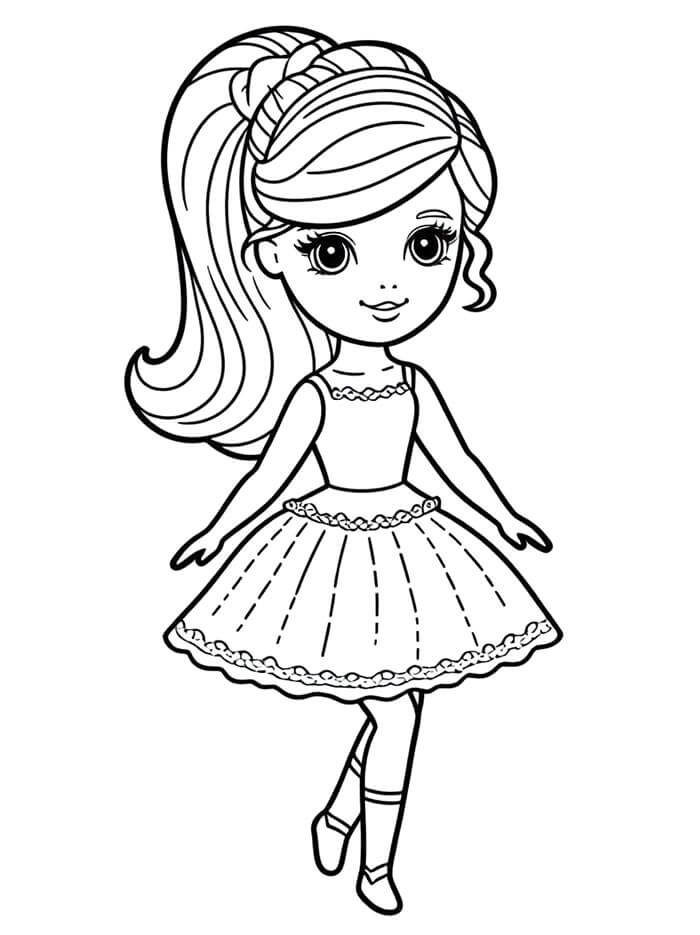 Barbie Gratuiti per Bambini da colorare