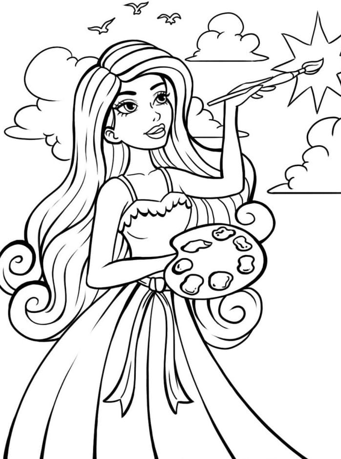 Barbie Graziosi da colorare