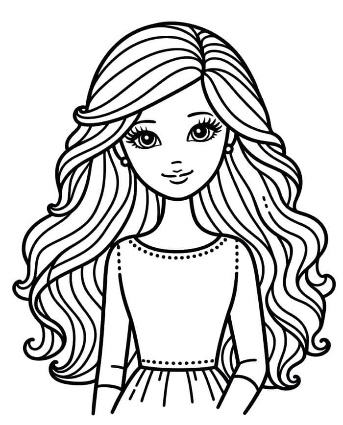 Barbie Stampabili Gratis da colorare