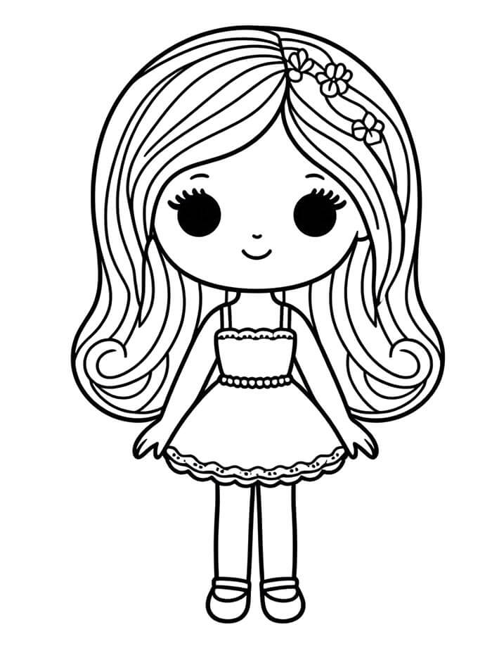 Barbie Stampabili per Bambini da colorare