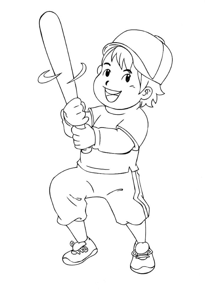 Baseball per Bambini di 1 Anno da colorare