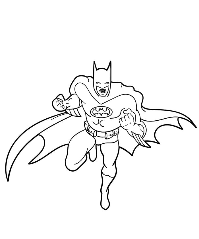 Batman Fantastico da colorare