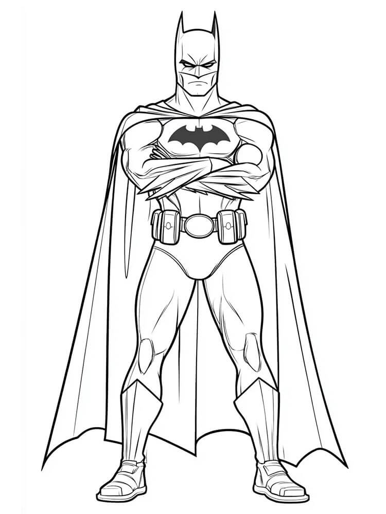 Batman Gratuito da Stampare da colorare