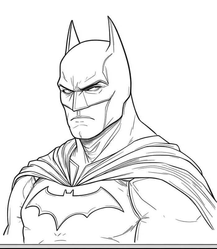 Batman Stampabile Gratis da colorare