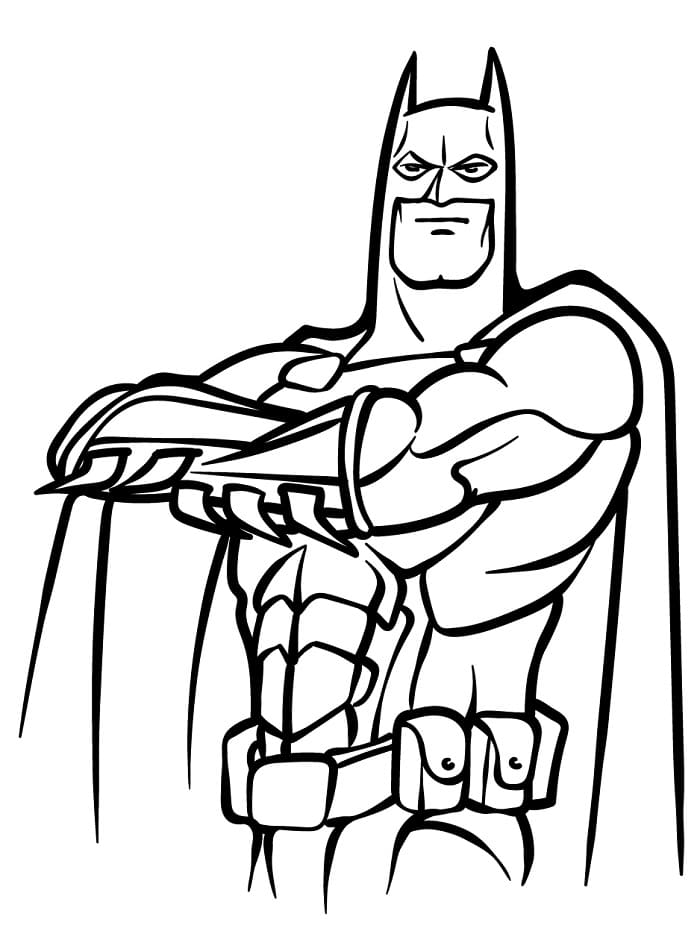 Batman Stupendo da colorare