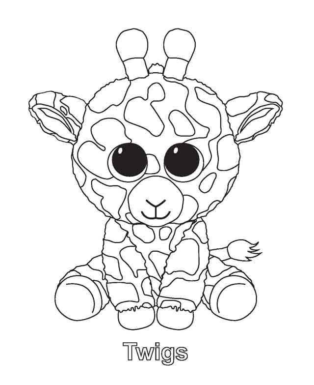Beanie Boo gratuiti per bambini da colorare