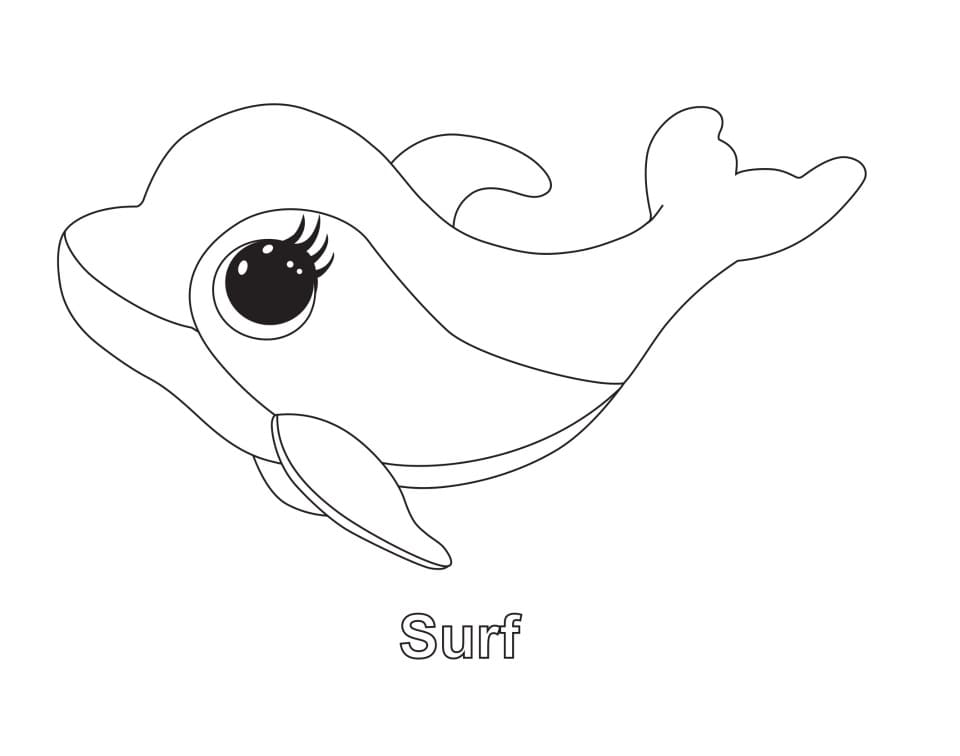 Beanie Boo per bambini di 5 anni da colorare