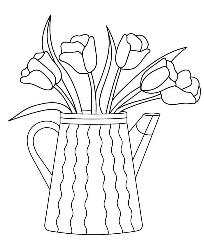 Bei tulipani da colorare