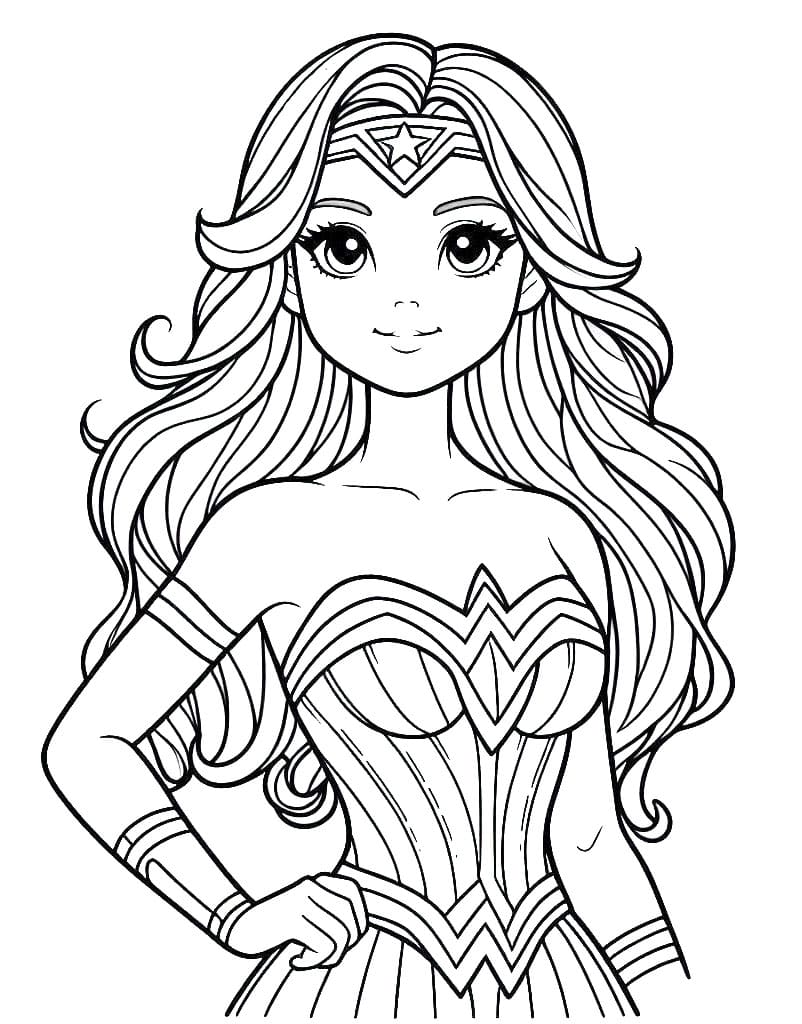 Wonder Woman da colorare
