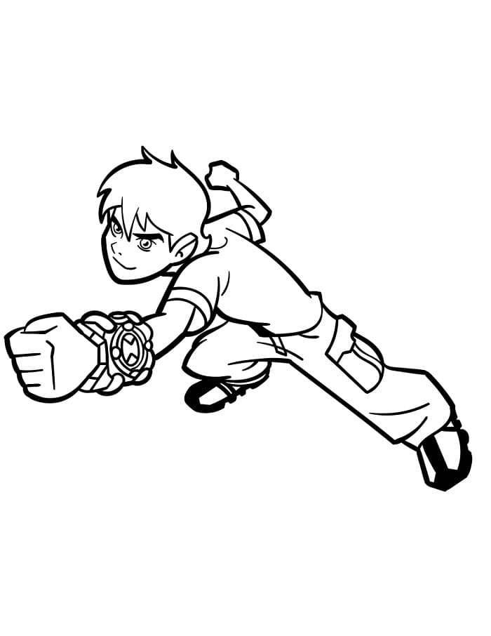 Ben 10 Supereroe da colorare