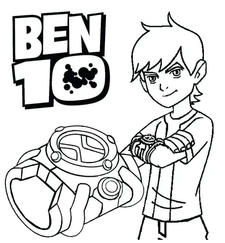 Ben 10 per Bambini di 3 Anni da colorare