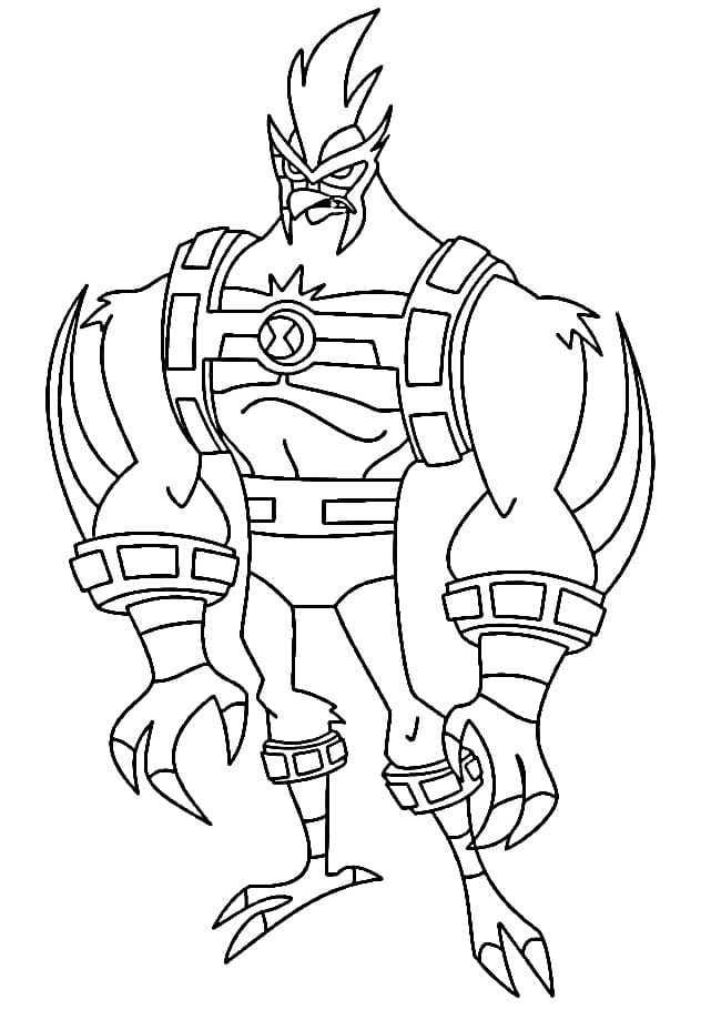 Ben 10 per Bambini di 5 Anni da colorare