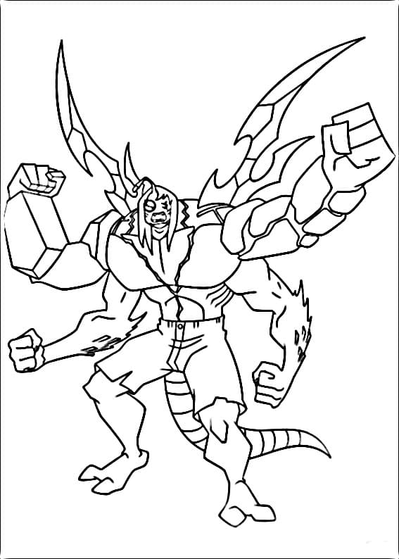 Ben 10 per Bambini di 6 Anni da colorare