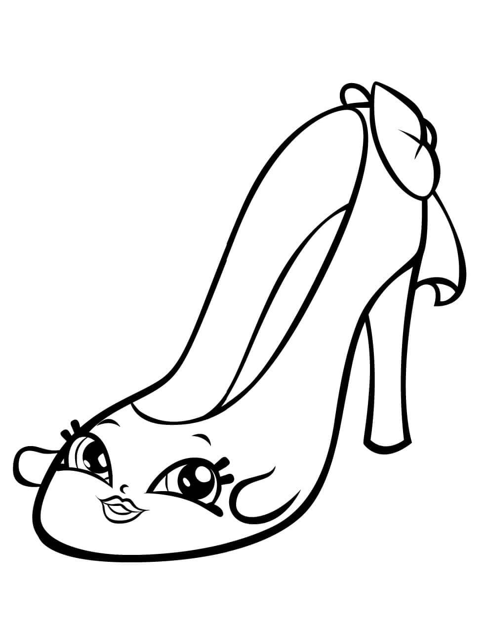 Beverley Heels Shopkins da colorare