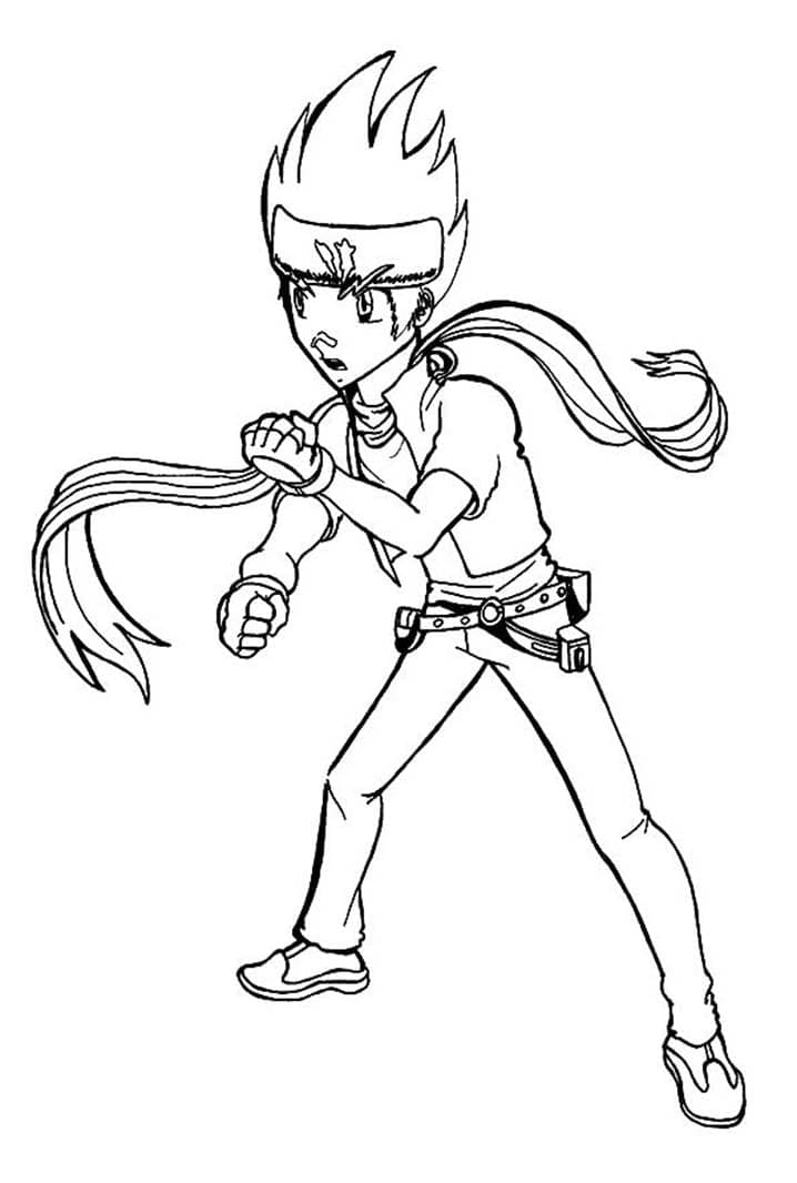 Beyblade Libero da colorare