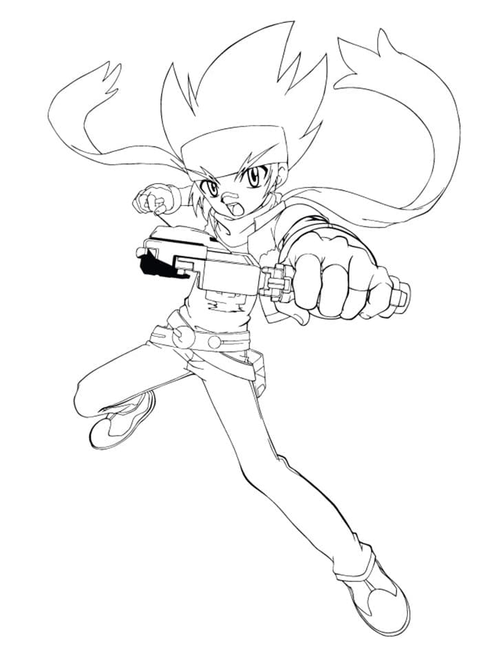 Beyblade per Bambini di 1 Anno da colorare