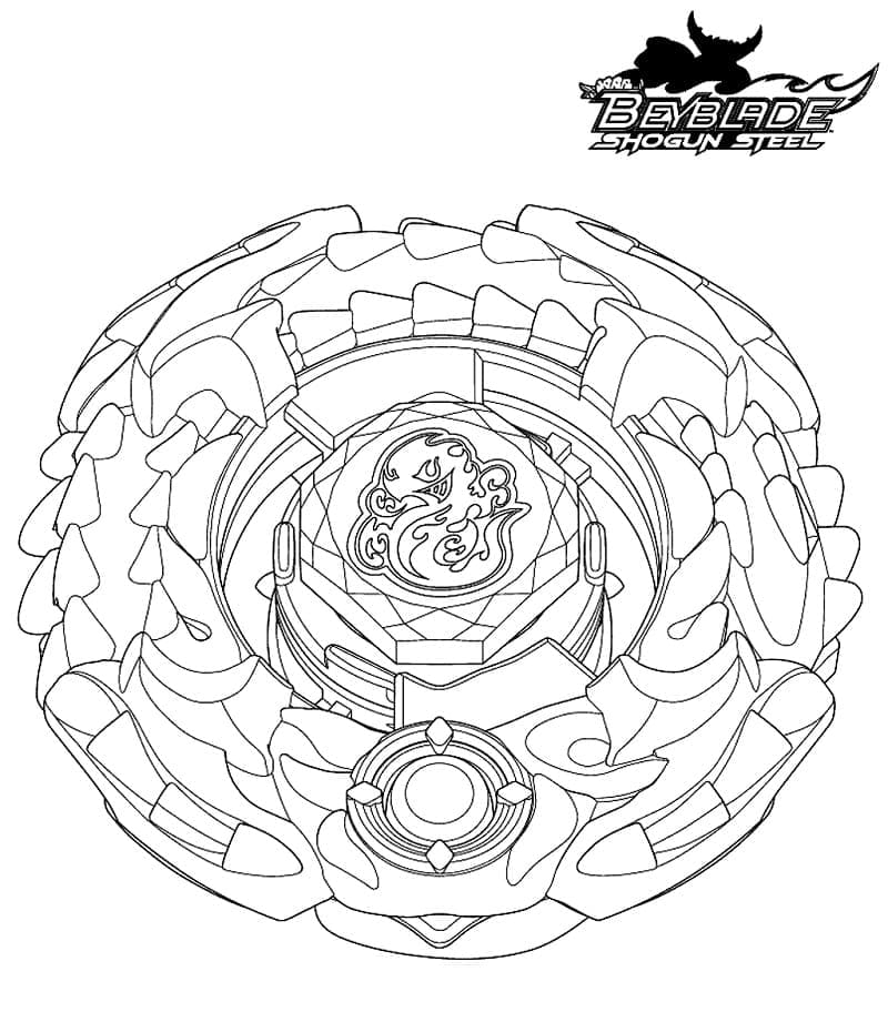 Beyblade per Bambini di 3 Anni da colorare