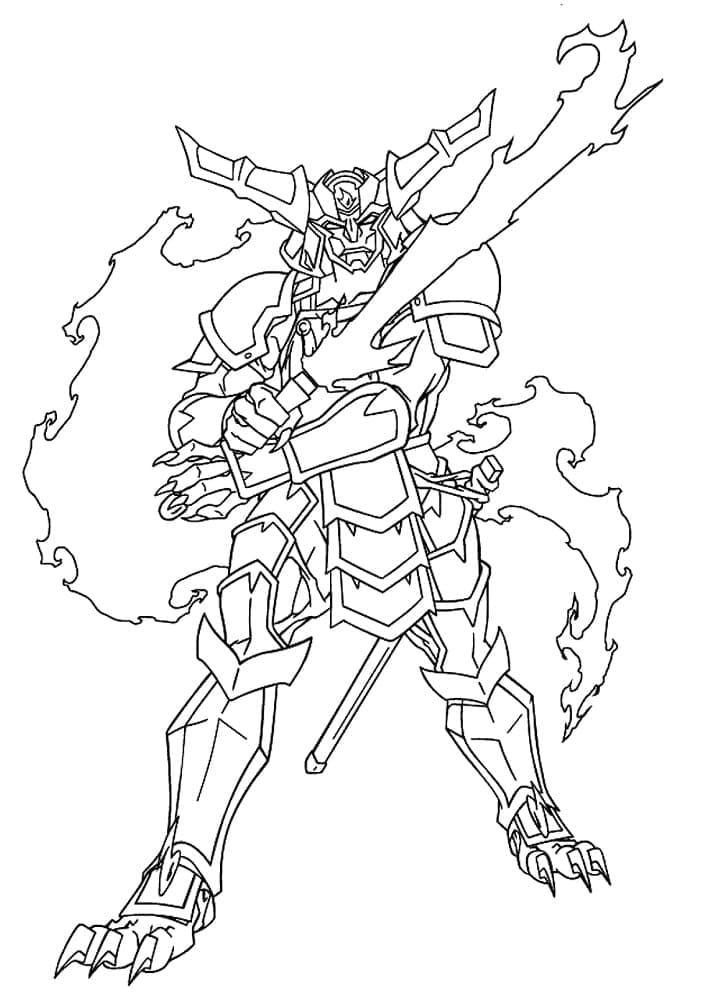 Beyblade per Bambini di 4 Anni da colorare