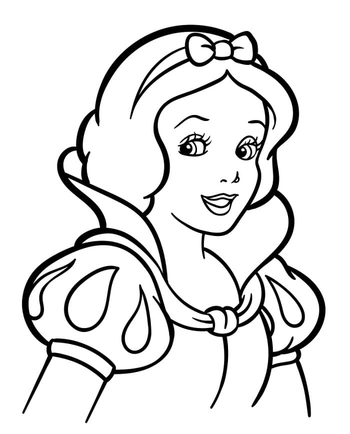 Biancaneve Adorabile da colorare