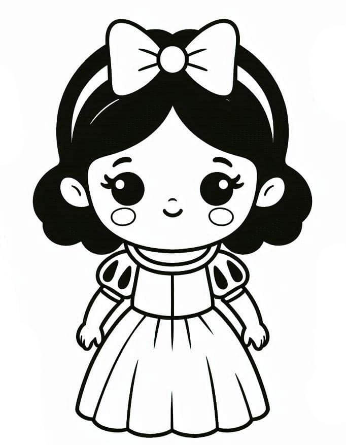Biancaneve E I Sette Nani di Disney da colorare