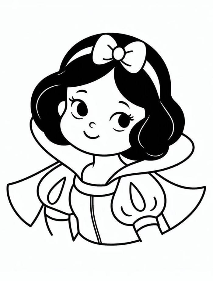 Biancaneve Stampabile Gratuitamente da colorare